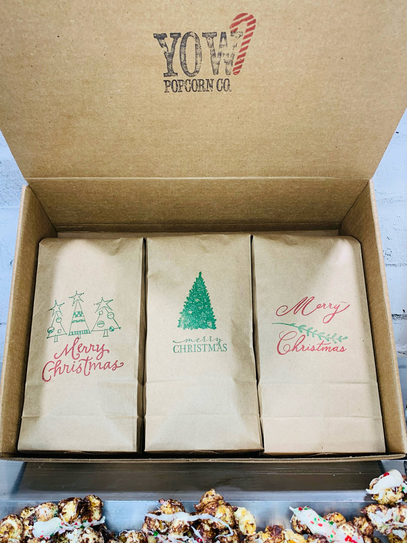 Merry Christmas Popcorn Gift Box