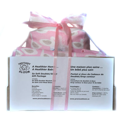 So Soft Organic Baby Accessory Gift Package: Ducks Pink