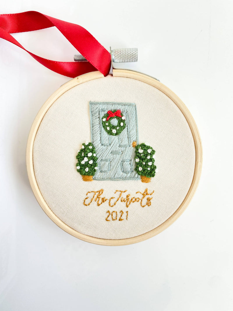 Christmas ornament hand embroidery kit
