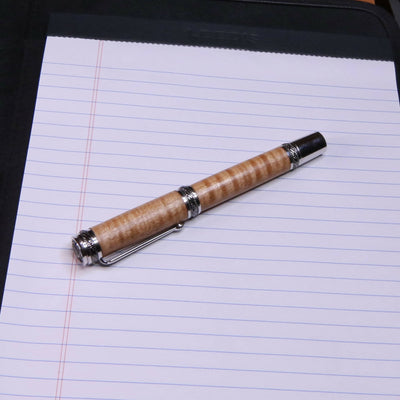 Premium Wooden Bodied Fountain and Roller Ball Pens