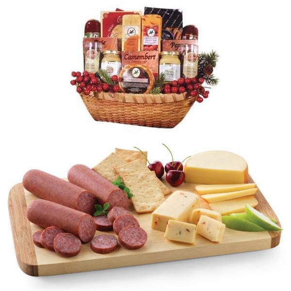 Food - Cheese And Deli Gift Basket