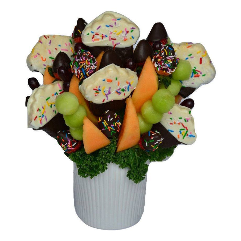 Fruit Basket - Sprinkled Cupcake Bouquet