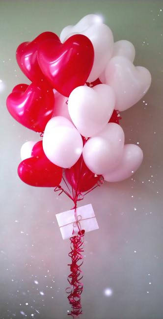 Valentine’s Day Latex Heart Bouquet