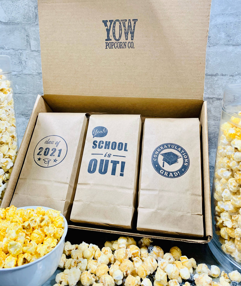 Gourmet Popcorn Graduation Gift Box